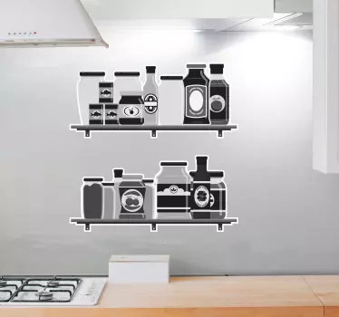 Folie kühlschrank vorratsglas für küchenregale - TenStickers