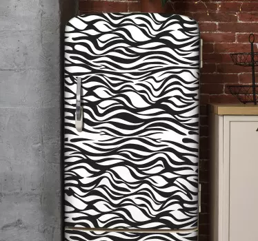 Folie kühlschrank wellenform abdeckung - TenStickers