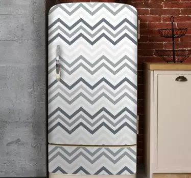 Folie Kühlschrank wickeltuch mit chevron-muster - TenStickers