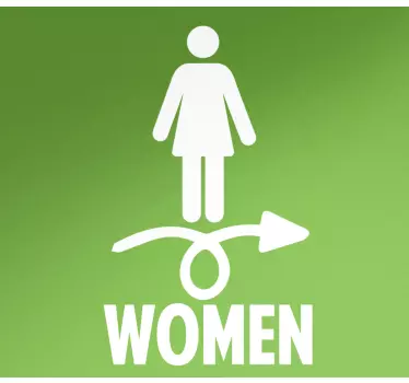 Folie tür im design des frauensymbols - TenStickers