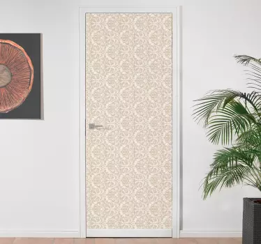 Folie tür mit raffiniertem dekorativmotiv - TenStickers