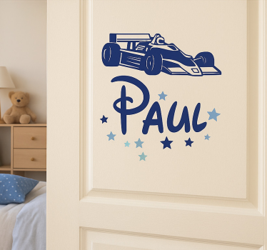 Folie Tür personalisiertes auto mit namen - TenStickers