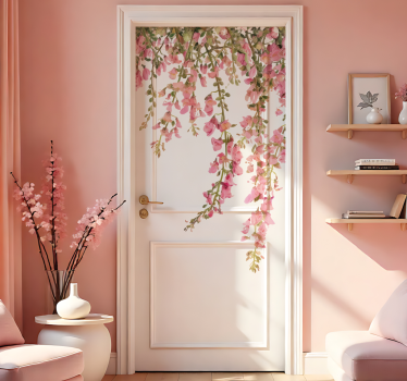 Folie Tür rosa aufkleber - TenStickers