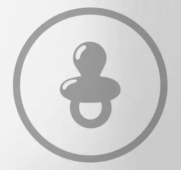 Folie Tür schnuller-symbol - TenStickers