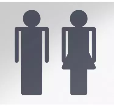 Folie Tür toilettensymbole - TenStickers