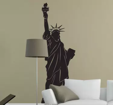Wandtattoo Schlafzimmer Freiheitsstatue Amerika - TenStickers