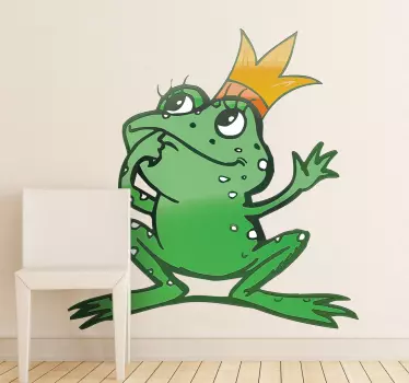 Wandtattoo Kinderzimmer Froschkönig - TenStickers