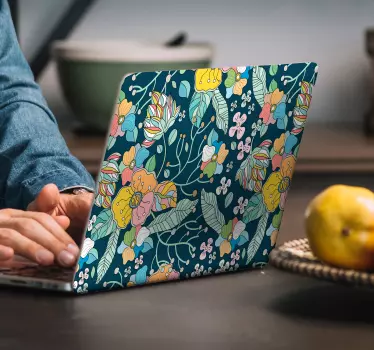 Frühling Blumen Laptop Aufkleber - TenStickers