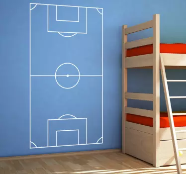 Wandtattoo Fußballfeld Jugendzimmer - TenStickers