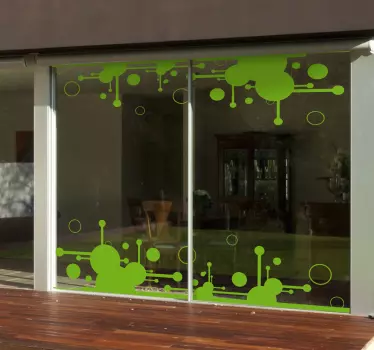 Futuristische Kreise Sticker - TenStickers