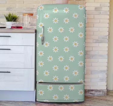 Kühlschrank Folie Gänseblümchen - TenStickers