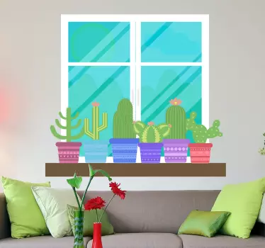 Gartenfenster Aufkleber - TenStickers