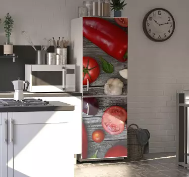 Wunderbare gemüse Kühlschrank Folie - TenStickers