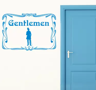 Gentlemen Türaufkleber - TenStickers