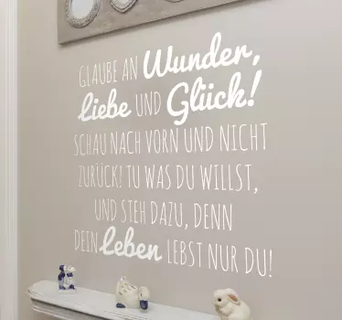 Glaube an Wunder Aufkleber - TenStickers
