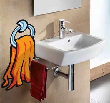 Handtuchhalter Sticker - TenStickers