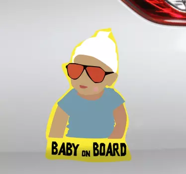 Hangover Baby on Board Aufkleber - TenStickers