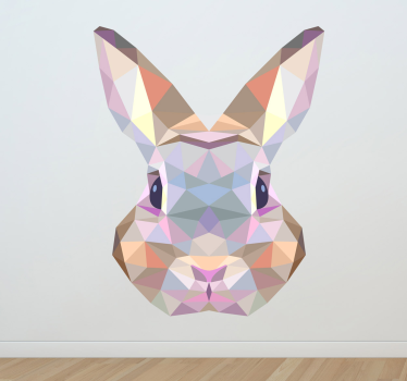 Wandtattoo Wohnzimmer Hase Aufkleber - TenStickers