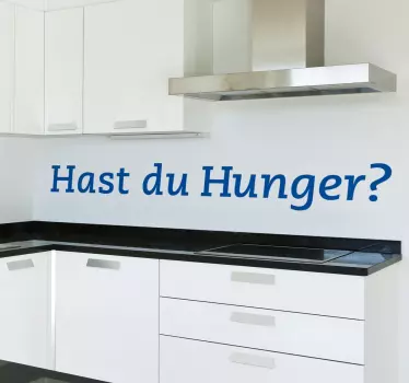 Hast Du Hunger Sticker - TenStickers
