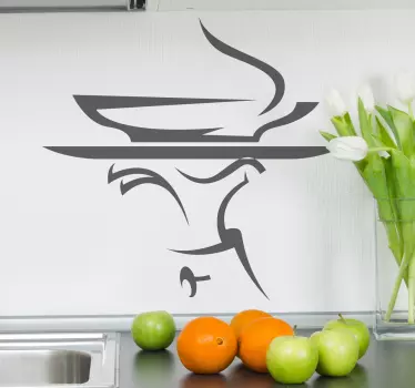 Heiße Suppe Wandtattoo Küche - TenStickers