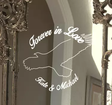 Hochzeitsaufkleber Forever in Love - TenStickers