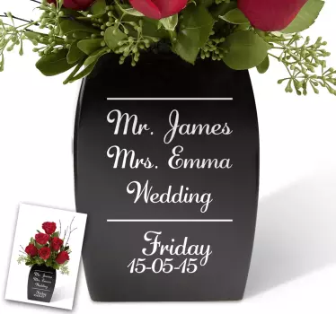 Hochzeitsaufkleber Mr. & Mrs. Wedding - TenStickers