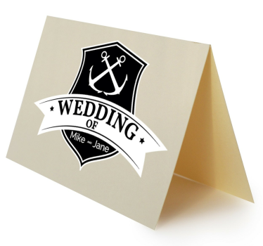 Hochzeitsaufkleber zwei Anker - TenStickers