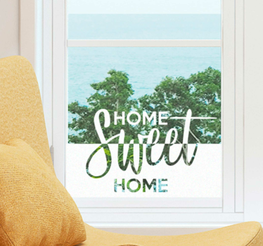 Fensteraufkleber Home Sweet Home - TenStickers