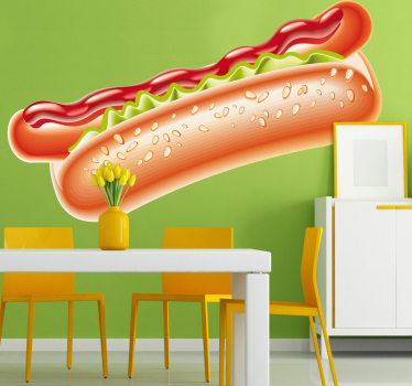 Hot Dog Sticker - TenStickers