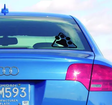 Hund pfote auto aufkleber - TenStickers