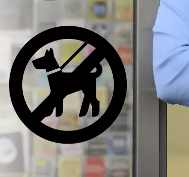 Hundeverbot Schaufensteraufkleber - TenStickers