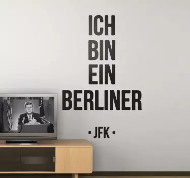 Ich bin ein Berliner Sticker - TenStickers