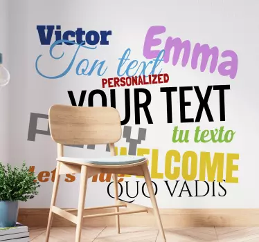 Anpassbare Text-Aufkleber - TenStickers