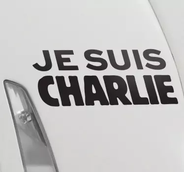 Je suis Charlie Wandtattoo Schlafzimmer - TenStickers