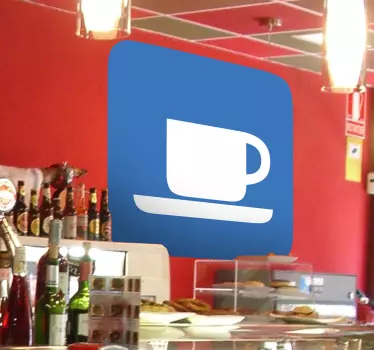 Kaffee Aufkleber - TenStickers