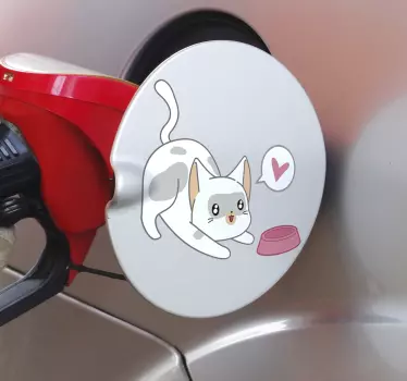Katzen tankdeckel Aufkleber - TenStickers