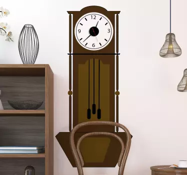 Klassische Wandtattoo Uhr - TenStickers