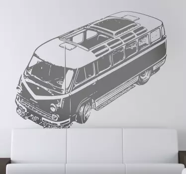 Klassischer Bus Aufkleber - TenStickers