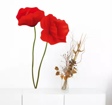 Klatschmohn Aufkleber - TenStickers