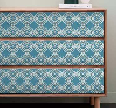 Möbelfolie antikes blau-weißes Muster - TenStickers
