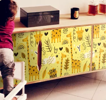 Möbelfolie Giraffen - TenStickers