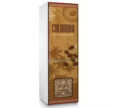 Kolumbischer Kaffee Kühlschrank Sticker - TenStickers
