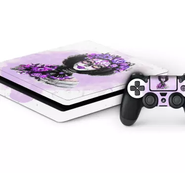 dia de los muertos Konsolenaufkleber ps4  - TenStickers