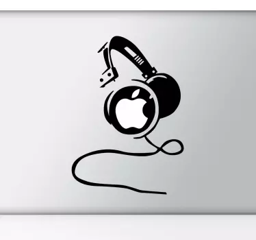 Kopfhörer iPad Mac Aufkleber - TenStickers