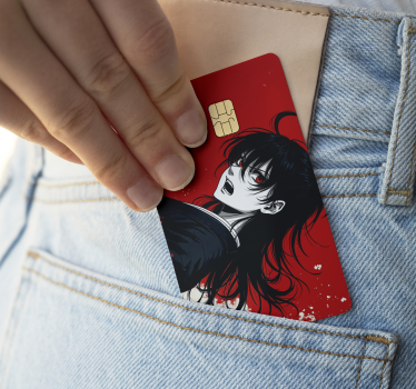 Kreditkarte Aufkleber anime-charakter - TenStickers