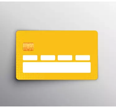 Kreditkarte aufkleber helle gelbe karte - TenStickers