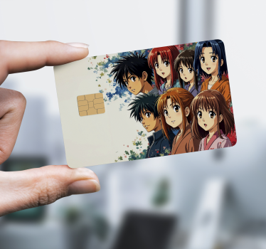 Kreditkarte Aufkleber japanische anime-figuren - TenStickers