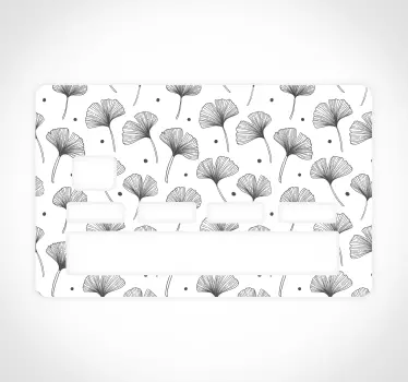 Kreditkarte Aufkleber kompliziertes florales element - TenStickers