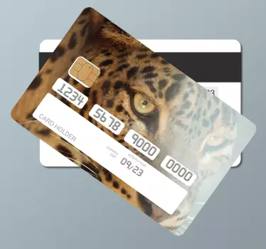 Kreditkarte aufkleber leopard kredithalter - TenStickers