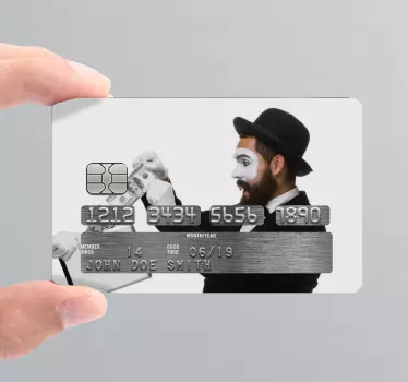 Kreditkarte aufkleber lustiger gelddarsteller - TenStickers